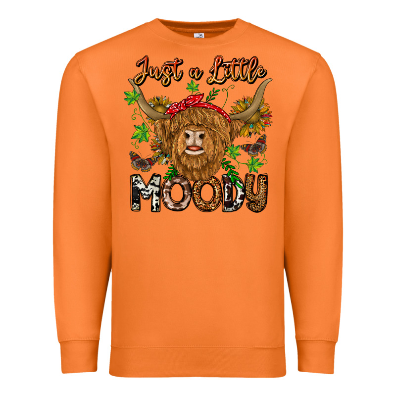 Just A Little Moody Premium Sweatshirt by CowhideDigitalArt | Teevron