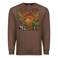 Chestnut Just a Little Moody Premium Sweatshirt - CowhideDigitalArt