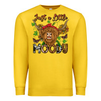 Lemon Just a Little Moody Premium Sweatshirt - CowhideDigitalArt
