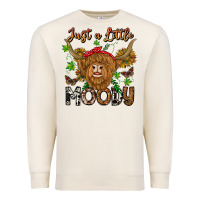 Sandshell Just a Little Moody Premium Sweatshirt - CowhideDigitalArt