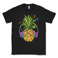 Black pineapple with headphone Classic Tee - BarkalooDesign