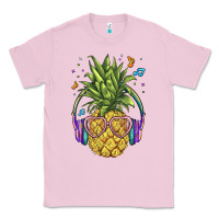 Bubblegum Pink pineapple with headphone Classic Tee - BarkalooDesign