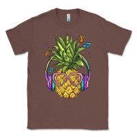 Chestnut pineapple with headphone Classic Tee - BarkalooDesign