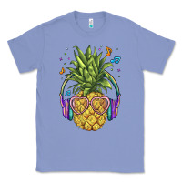 Colony Blue pineapple with headphone Classic Tee - BarkalooDesign