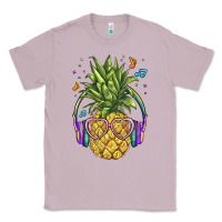 Lilac pineapple with headphone Classic Tee - BarkalooDesign