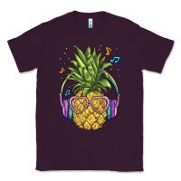 Plum pineapple with headphone Classic Tee - BarkalooDesign