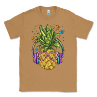 Toasted Coconut pineapple with headphone Classic Tee - BarkalooDesign