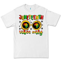 White juneteenth vibes only Premium Tee - MaliasSmallBusiness