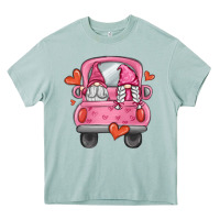 Arona valentines day gnome truck Heavy Core Tee - MaliasSmallBusiness