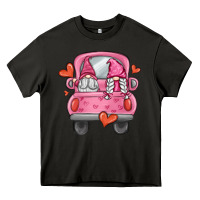 Asphalt valentines day gnome truck Heavy Core Tee - MaliasSmallBusiness