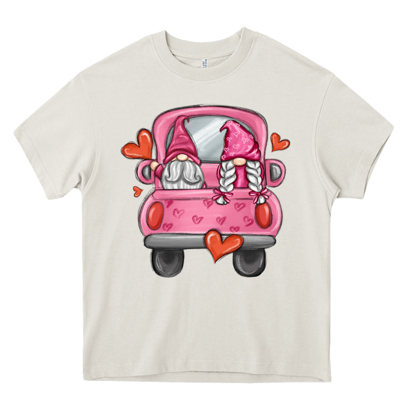 Valentines Day Gnome Truck Heavy Core Tee by MaliasSmallBusiness | Teevron