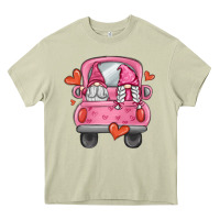 Mossy valentines day gnome truck Heavy Core Tee - MaliasSmallBusiness