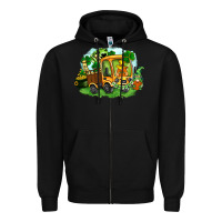 Black truck saint patricks day Zipper Hoodie - FaDigitalArtStudio