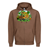 Chestnut truck saint patricks day Zipper Hoodie - FaDigitalArtStudio