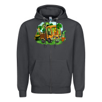 Smoke truck saint patricks day Zipper Hoodie - FaDigitalArtStudio