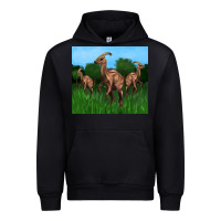Black parasaurolophus Urban Hoodie - Artiststas