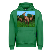 Emerald parasaurolophus Urban Hoodie - Artiststas