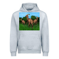 Heather Grey parasaurolophus Urban Hoodie - Artiststas