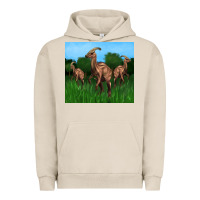 Pigment French Oak parasaurolophus Urban Hoodie - Artiststas