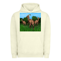 Pigment Pistachio parasaurolophus Urban Hoodie - Artiststas