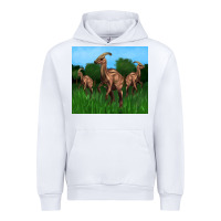 White parasaurolophus Urban Hoodie - Artiststas