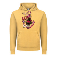 Vintage Mustard Summer decor The sea is in my Soul Vintage Hoodie - Bettercallsaul