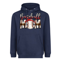 Navy Baseball Mom Heavyweight Hoodie - CowhideDigitalArt