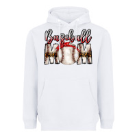 White Baseball Mom Heavyweight Hoodie - CowhideDigitalArt