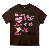 Chocolate Brown christian valentines Heavy Core Tee - MaliasSmallBusiness