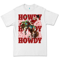 White howdy santa cowboy christmas Premium Tee - MaliasSmallBusiness