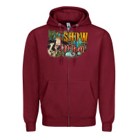 Burgundy Show mom cow Mother's Day Zipper Hoodie - FaDigitalArtStudio
