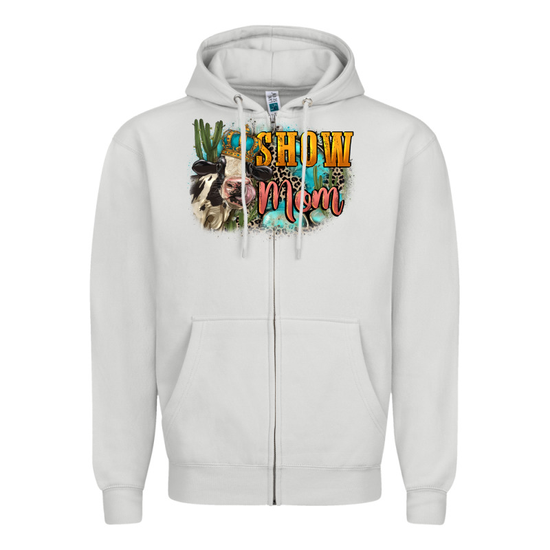 Show Mom Cow Mother's Day Zipper Hoodie by FaDigitalArtStudio | Teevron
