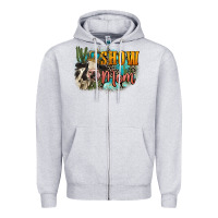 Heather Grey Show mom cow Mother's Day Zipper Hoodie - FaDigitalArtStudio