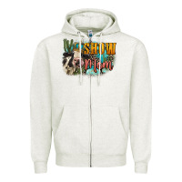 Oatmeal Heather Show mom cow Mother's Day Zipper Hoodie - FaDigitalArtStudio
