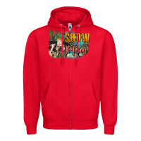 Red Show mom cow Mother's Day Zipper Hoodie - FaDigitalArtStudio