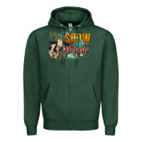 Sports Green Show mom cow Mother's Day Zipper Hoodie - FaDigitalArtStudio