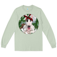 Matcha Bull Terrier And Farm Long Sleeve Tee - RanaPortraitStore