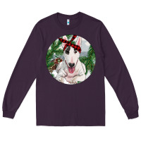 Plum Bull Terrier And Farm Long Sleeve Tee - RanaPortraitStore