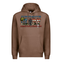 Chestnut It's the guts and it's the glory a hundred stripes Premium Hoodie - FaDigitalArtStudio