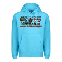 Ocean Blue It's the guts and it's the glory a hundred stripes Premium Hoodie - FaDigitalArtStudio