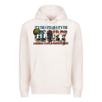 Pale Pink It's the guts and it's the glory a hundred stripes Premium Hoodie - FaDigitalArtStudio