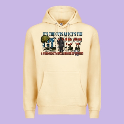 It's The Guts And It's The Glory A Hundred Stripes Premium Hoodie Designed By Fadigitalartstudio