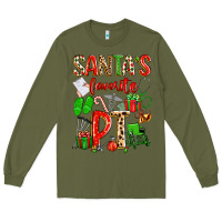 Army Green santa's favorite pt Long Sleeve Tee - texasbilliewilder