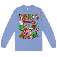 Colony Blue santa's favorite pt Long Sleeve Tee - texasbilliewilder
