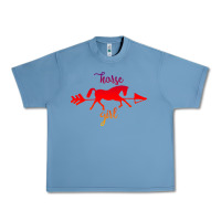 Pebble Blue Horse Girl Urban Heavy Tee - Bettercallsaul