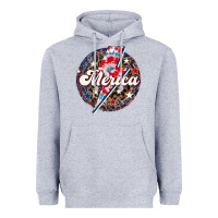 Heather Grey Western Merica Patriotic 4th of July Heavyweight Hoodie - LillyAllenDesigns