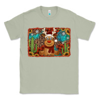Matcha western christmas reindeer with background Classic Tee - Jasminsmagicworld