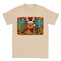Mushroom western christmas reindeer with background Classic Tee - Jasminsmagicworld