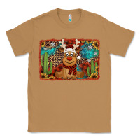 Toasted Coconut western christmas reindeer with background Classic Tee - Jasminsmagicworld