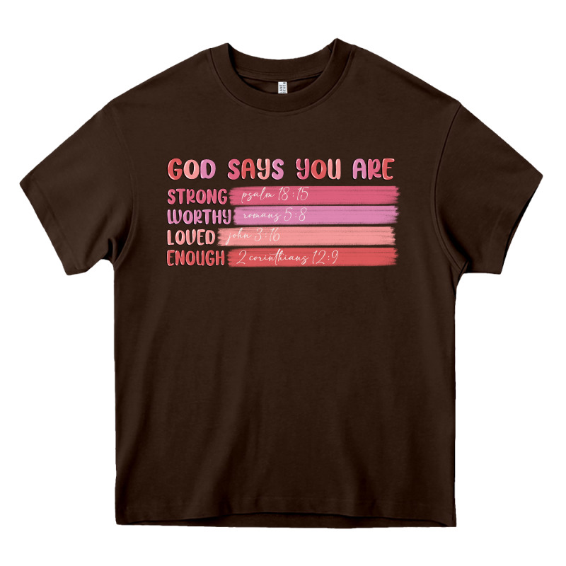 God Says You Are Heavy Core Tee by MaliasSmallBusiness | Teevron